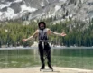 Revolt In Style features DJ Schoenys on a dock at Mammoth Mountain California