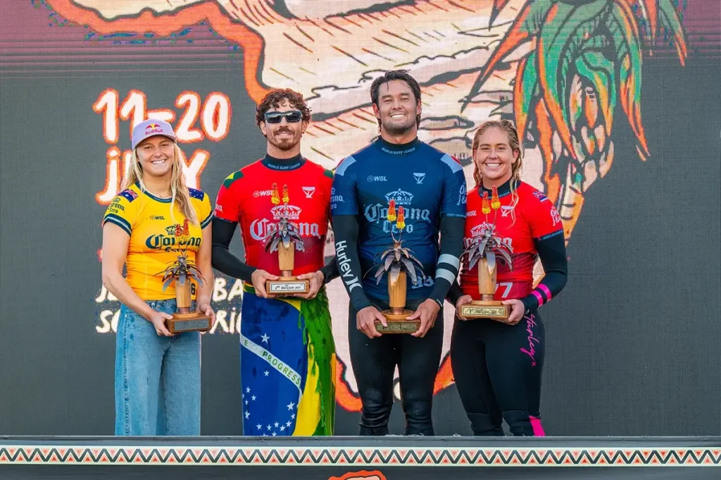 Molly Picklum of Australia, Yago Dora of Brazil, Connor O’Leary of Japan and Gabriela Bryan copy