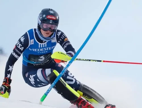 Mikaela Shiffrin Wins in Levi Header