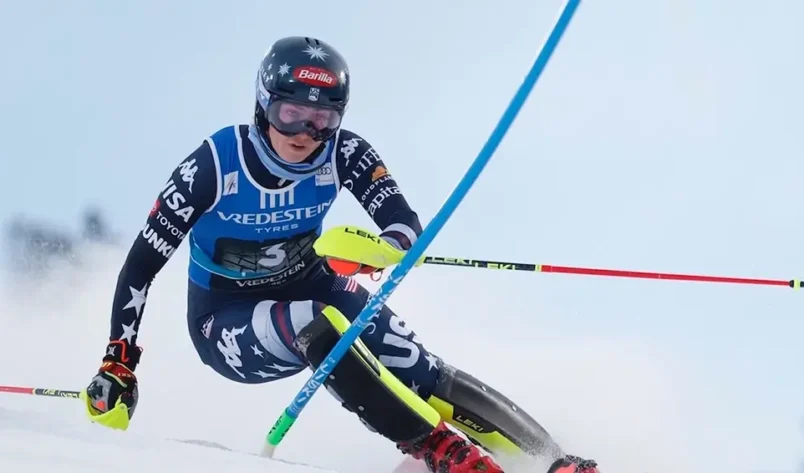 Mikaela Shiffrin Wins in Levi Header